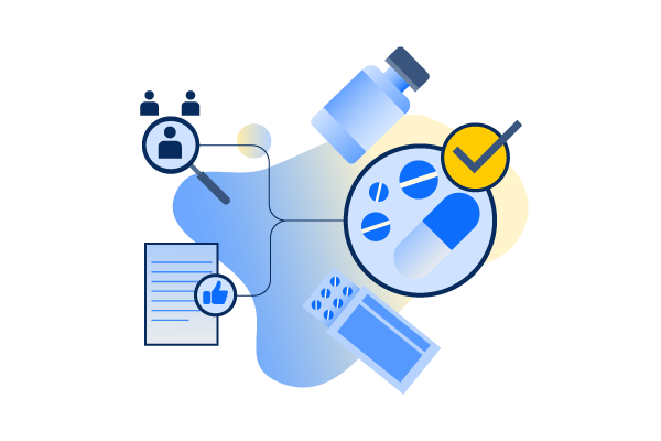 Illustrations depicting the convergence of two process